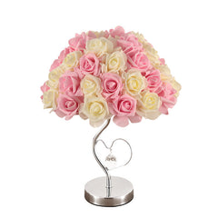 Wedding Decoration Lamp 220V Valentine's Day Gift Marriage Bedroom Bedside Desk Lamp Creative Roses Flower Light